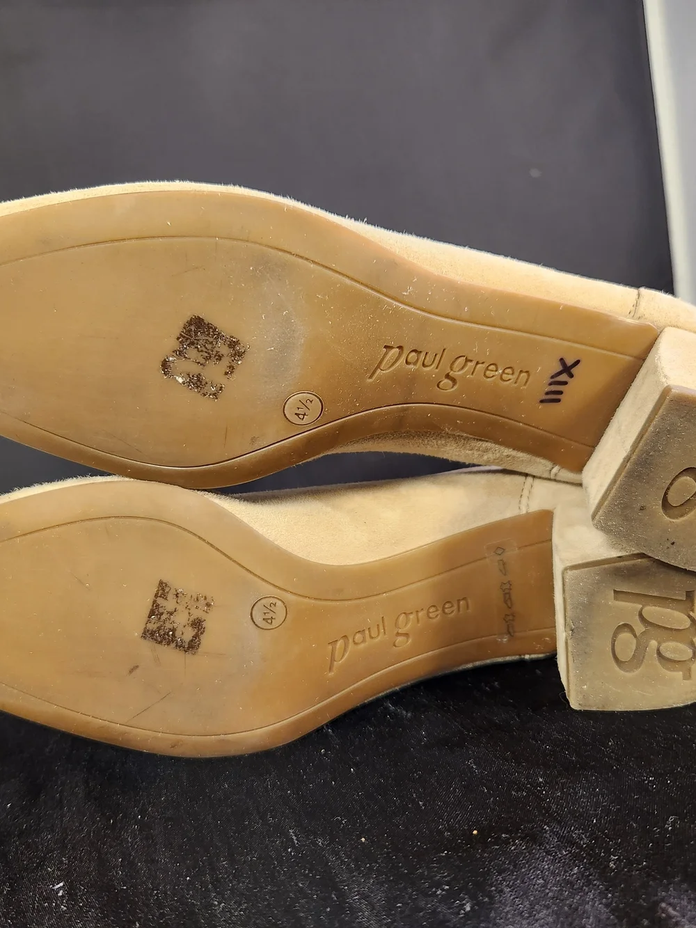 Paul Green Beige Suede Pointed Toe Women's Pumps SUPER SOFT SZ US 7
